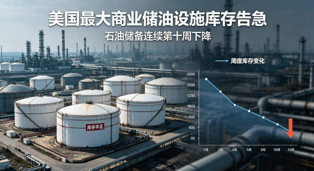 库欣库存逼近警戒线，原油市场裂痕加深